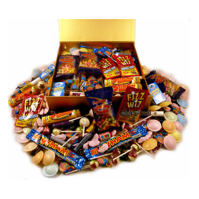 A Personalised Large Luxury Box of Retro Sweets AQuarterOf