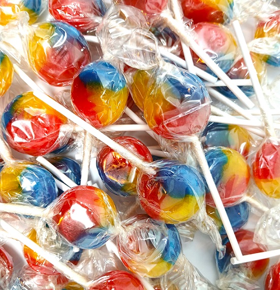 Jumbo Tutti Frutti Lollies (Wrapped)